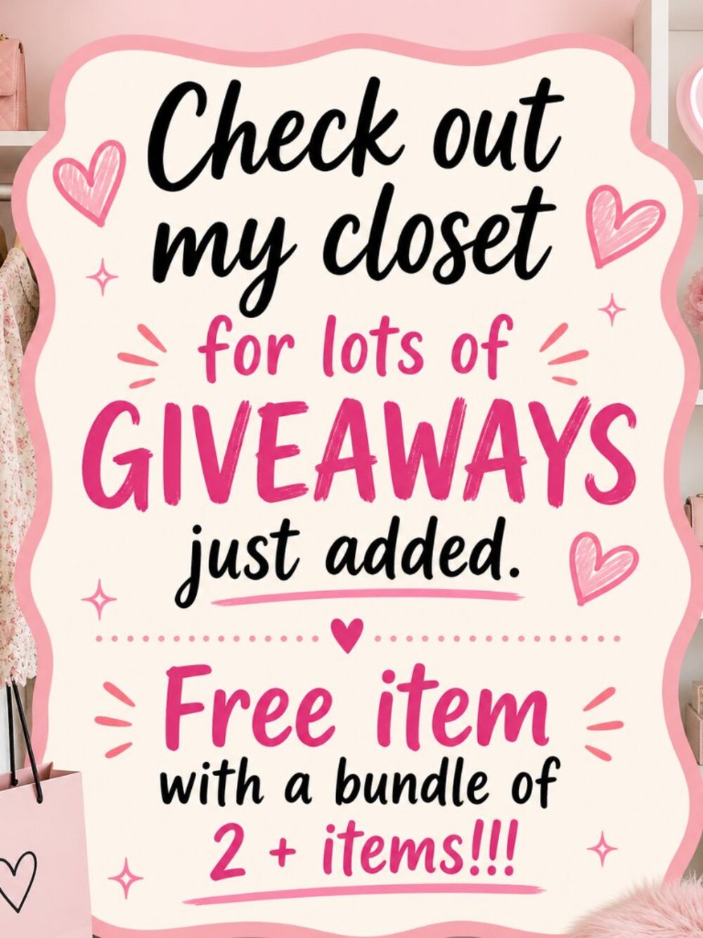 FREE w BUNDLE OF 2+ SALE FREEBIES! GIVEAWAY HURRY Won't last long!